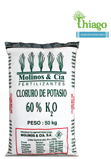 Sugerencia: CLORURO DE POTASIO SOLUBLE X 50 KG