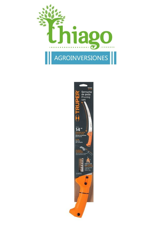 SERRUCHO DE PODA 14″ TRUPER 101430, MANGO DE PLÁSTICO